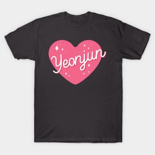 TXT Yeonjun name heart T-Shirt